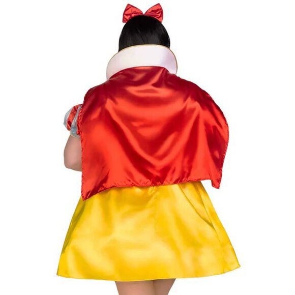 Snow White Costume 1x/2x Women Plus Size Fairy Tale Dress Halloween Roleplay Set - Picture 7 of 10
